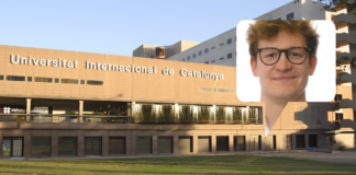 Fachada de la Universitat Internacional de Catalunya en la que se ha graduado en medicina el usuario de Practicum Script Luis Pintor.