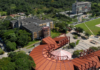 Upper view of the campus of the Federal University of Minas Gerais in Brazil.