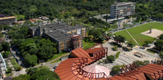 Vista área del campus de la brasileña Universidad Federal de Minas Gerais.